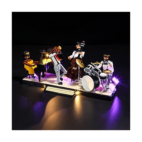 LIGHTAILING Lampe pour Lego 21334 Jazz Quartet – Kit déclairage LED compatible avec les modèles de blocs de construction Leg