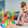 Gifts2U Lot de 116 blocs de construction magnétiques pour enfants, jouets STEM