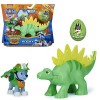 Dino Rescue Action Pack | Set avec Figurine et Dinosaure | Pat Patrouille, Figure:Rubble