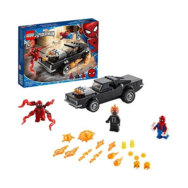 LEGO 76173 Super Heroes Spider-Man et Ghost Rider Contre Carnage