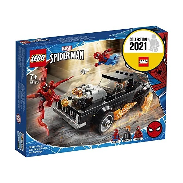 LEGO 76173 Super Heroes Spider-Man et Ghost Rider Contre Carnage