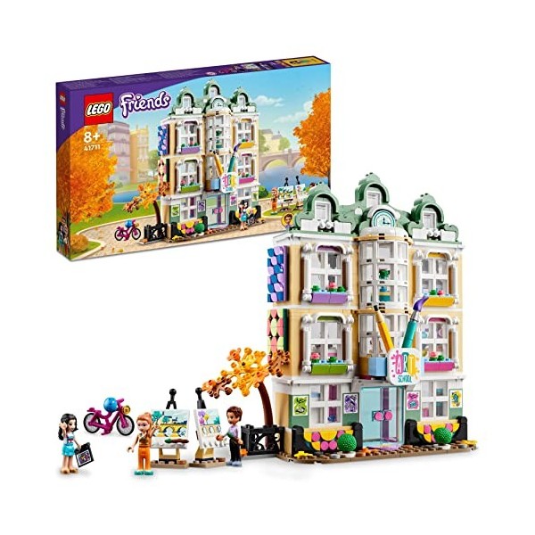 LEGO 41711 Friends L’École d’Art dEmma: Exploration Créative pour Filles et Garçons Dès 8 Ans, avec Accessoires et Décor Dot