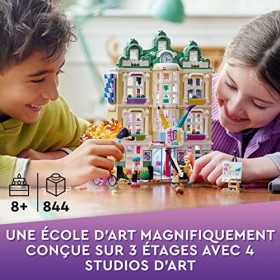 LEGO 41711 Friends L’École d’Art dEmma: Exploration Créative pour Filles et Garçons Dès 8 Ans, avec Accessoires et Décor Dot