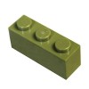 LEGO Pièces et pièces : brun clair jaune brique 1 x 3 briques x100.