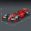 Myste Technic Formula 1 Voiture pour Ferrari FRR-F1, 1100 pièces 1:14 Super Racing Car Sport Car Advanced Building Set de con