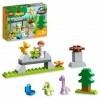 LEGO 10938 Duplo La Nurserie des Dinosaure, Jouet avec Figurines Tricératops, Ptéranodon et Brachiosaure, Cadeau Dino, pour E