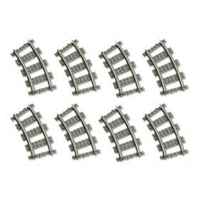 Lego World City 4520 : Rails incurvés, Rail de Train 9 V