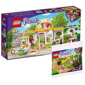 Collectix Lego Friends Heartlake City Bio Café 41444 + chariot à fleurs Friends 30413 sac en plastique 