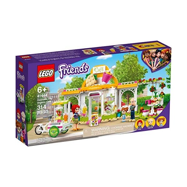 Collectix Lego Friends Heartlake City Bio Café 41444 + chariot à fleurs Friends 30413 sac en plastique 