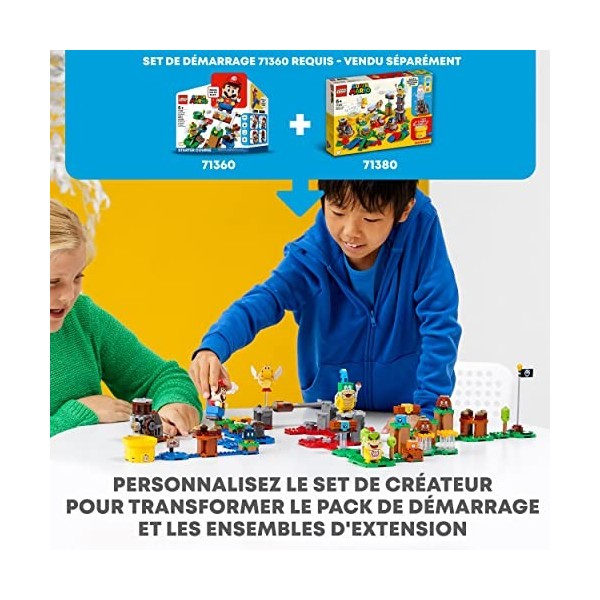 LEGO 71380 Super Mario Set de créateur Invente Ton Aventure