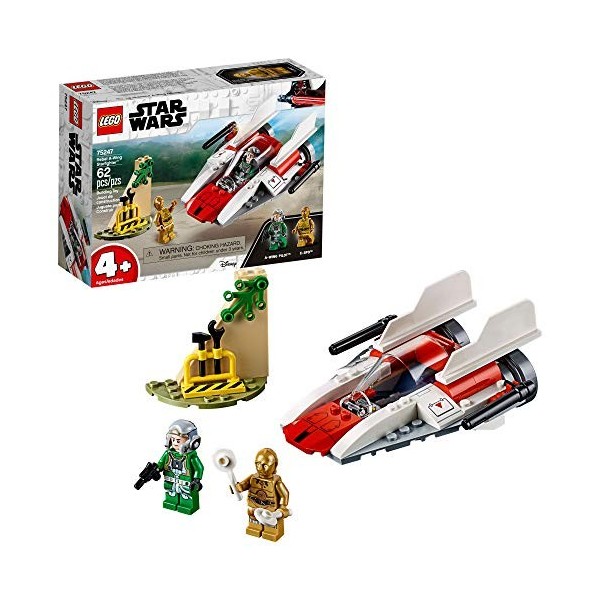 LEGO Star Wars Rebel A Wing Starfighter 75247 4+ Building Kit 62 Pieces 