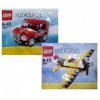 LEGO Creator Red Jeep 7803 & Yellow Airplane 7808 by LEGO