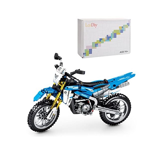 DAXX Technic Moto Jeu de Construction, Modèle à Collectionner Moto Cross, 799 Pièces Blocs Compatible avec Lego Q17554LTU724Y