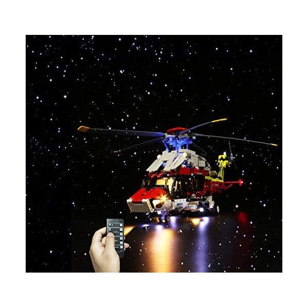 Brick Shine GC Kit déclairage pour hélicoptère de sauvetage Lego Airbus H175 42145 ensemble Lego non inclus version à dis