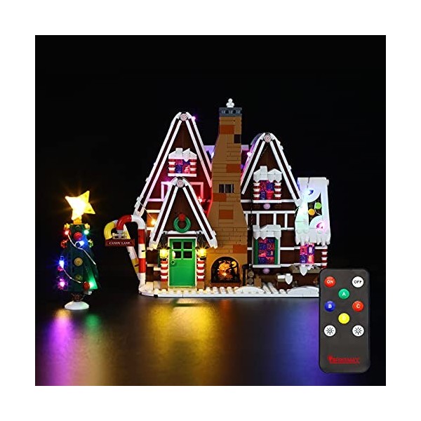 BRIKSMAX Kit d’éclairage à LED pour Lego Creator Expert Gingerbread House- Compatible avec Lego 10267 Blocs de Construction M