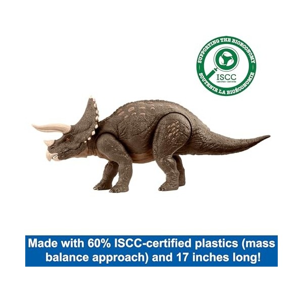 Mattel Jurassic World - Figurine Sustainable Triceratops