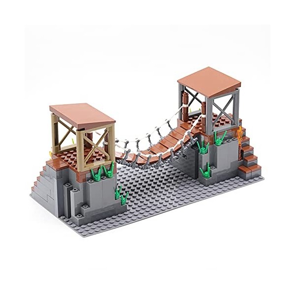 LOTFUN Maison Architecture - Kit de construction militaire WW2 - bâtiments en descente modulaires - Maison de ville compatibl