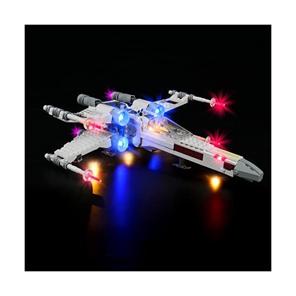 JANWAALY Kit de LED Compatible avec Lego 75301 Luke skywalkers x-Wing Fighter - Seulement la Lumière - La Maquette de Constr