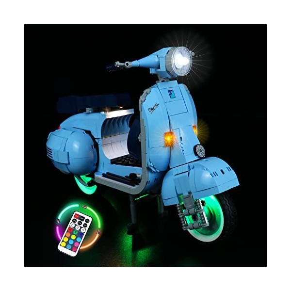 Kit déclairage pour Lego Vespa 125 10298 jeu Lego non inclus télécommande RGB 