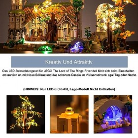 Kit déclairage à LED pour Lego 10316 The Lord of The Rings Rivendell pas de modèle Lego , kit déclairage LED pour Lego Le 