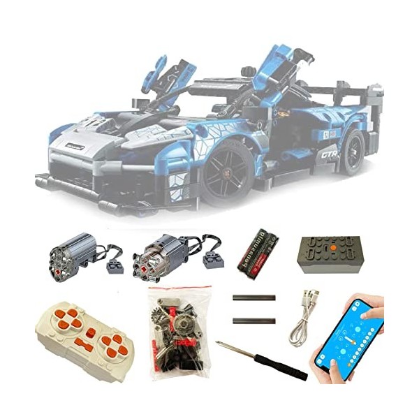Le kit moteur est un kit de mise à niveau de la télécommande, 4 modes de contrôle compatibles avec Lego 42123 McLaren Senna G