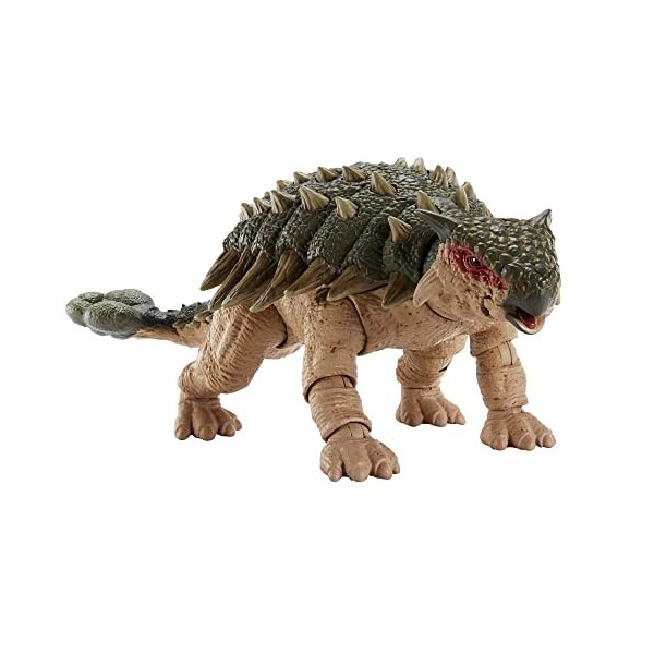 Jurassic World Jurassic Park III Collector Dinosaur Action Figure Ankylosaurus Hammond Collection, Deluxe Articulation, Movie