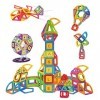 Condis Jeux de Aimantés Construction Magnetiques Enfants 160 PCS, Jouet pour Fille Garcon Enfants 3 4 5 6 7 Ans Petits Cadeau