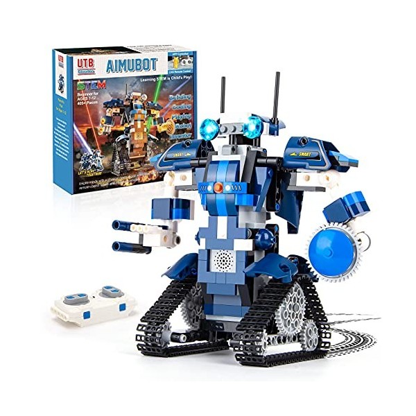 Under the Baubles Jouet Robot, Robot Set de Construction télécommandé, Kits de Codage pour Enfants, Cadeau de Noël Convient a