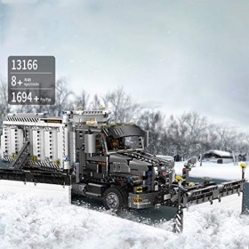 DSXX Technic Dameuse - La Deneigeuse Modèle à Collectionner Jeu de Construction, 1694 Pièces Blocs Compatible avec Lego Techn