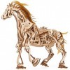 UGEARS Cheval Qui Marche Tout Seul - 3D Puzzle A Encastrement Adulte en Bois - Miniature Mécanique en Bois - Kit A Construire