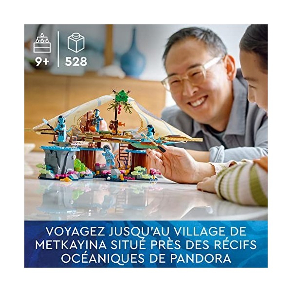 LEGO Avatar 75578 Le Village Aquatique De Metkayina, Jouet, avec Village, Canoë, Pandora