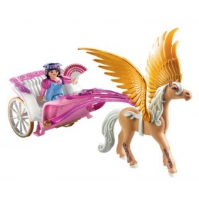 Playmobil - 5143 - Jeu de construction - Carosse avec cheval ailé