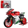 Dellia Kit de construction technique pour moto, 865 pièces - Jeu de construction - Compatible avec Lego Technic