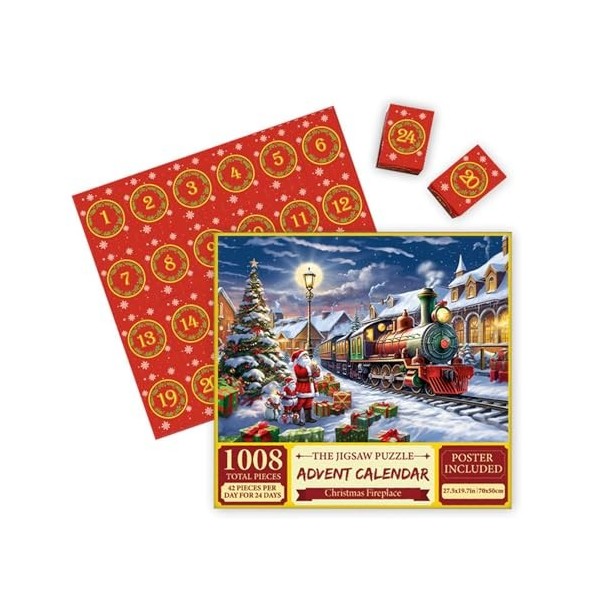 Calendrier De LAvent De Noël 2023, Calendrier De LAvent De Noël, Puzzle, 24 Boîtes, Calendrier De LAvent, Calendriers De C