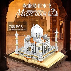Château Taj Mahal Bloc Livre Blocs Jeu De Construction,768 Pièces Mini Nano Jouets Collection Assemblage Modèle,Cadeau Pour A