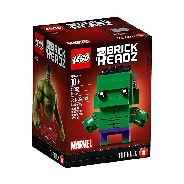 Lego Brickheadz 41592 – Jeu de construction « The Hulk » Multicolore