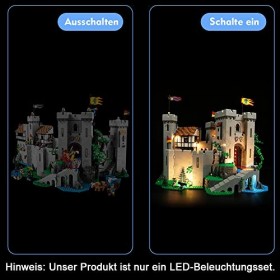 Kit déclairage LED pour Lego Château des Lions - Kit déclairage LED pour Lego 10305 Lion Knights Castle - Kit de lumières 