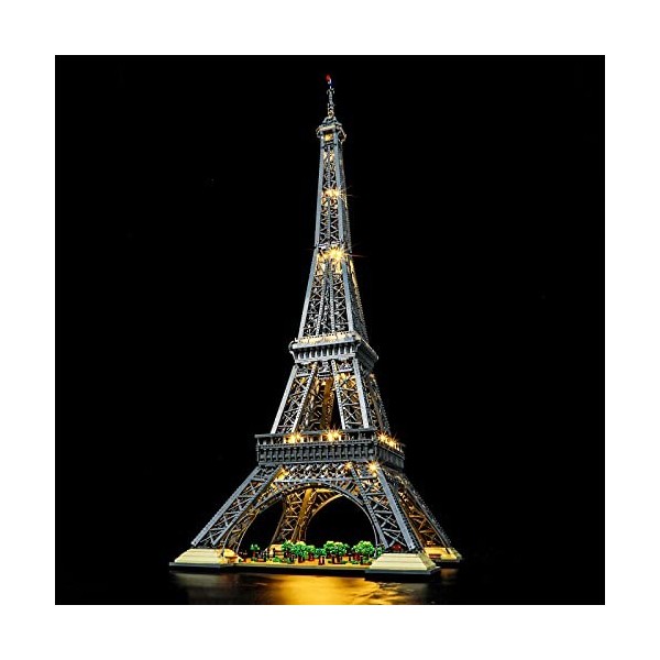 YEABRICKS LED Lumière pour Lego-10307 Architecture Eiffel Tower Modèle de Blocs de Construction Ensemble Lego Non Inclus 