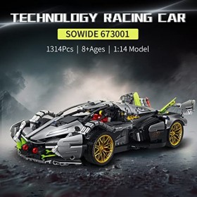 Super Voiture de Sport Briques de Construction Sets,Jouets de Modèle de Voiture léchelle 1:14,Ensemble de Construction de Vo