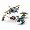 LEGO 75942 Jurassic World Vélociraptor : la Mission de Sauvetage en Avion, Jouet pour Enfants 4 Ans et + Figurine Dinosaure