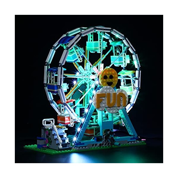 LIGHTAILING Jeu De Lumières Compatible avec Lego 31119 Creator 3-in-1 Ferris Wheel Modèle en Blocs De Construction：Version Té