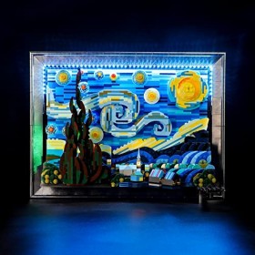 BRIKSMAX Kit d’éclairage à LED pour Lego Ideas Vincent Van Gogh - La Nuit étoilée - Compatible with Lego 21333 Blocs de Const