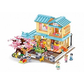 Sluban Klemmbausteine M38-B1017 Happy Diary Japanese Guesthouse 1021 pièces