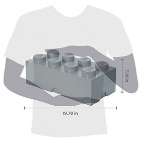 Lego Storage Brick 8 Medium Stone Grey