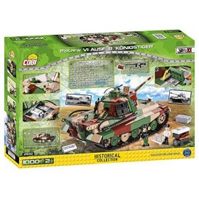 COBI 2540 PzKpfw VI Ausf. B Königstiger Blocs de Construction Vert/Marron/Beige