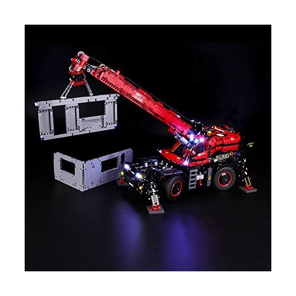 BRIKSMAX Kit de LED pour Lego Technic La Grue Tout-Terrain, Compati