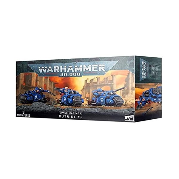 Games Workshop Warhammer 40k - Space Marine Primaris Outriders 99120101285 Noir