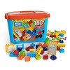 Mega Bloks boîte Junior Builders, jeu de blocs de construction, 180 briques, pour enfant et bébé dès 2 ans, GJD22