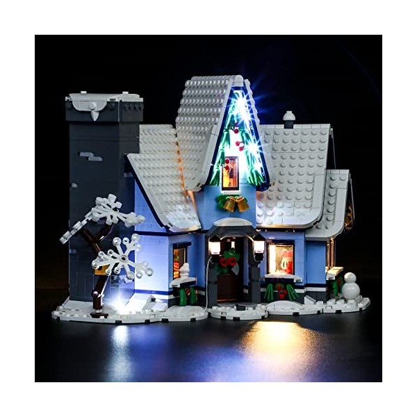LIGHTAILING Jeu De Lumières Compatible avec Lego 76391 Creator Expert La Visite du Père Noël Modèle en Blocs De Construction：