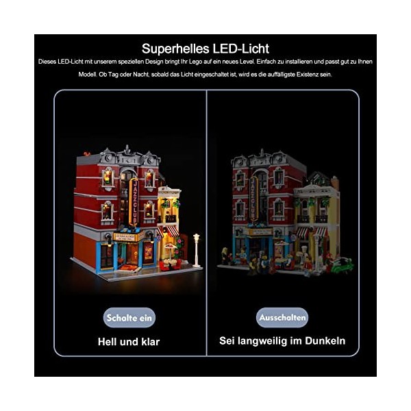 Ensemble déclairage de décoration télécommandé pour Lego 10312 Ensemble de Construction de Club de Jazz, kit déclairage pou